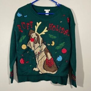 Wet Seal Ruff Holiday Light Up Christmas Sweater